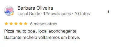 Avaliação do Google da unidade Afonso Pena, 13 de 15