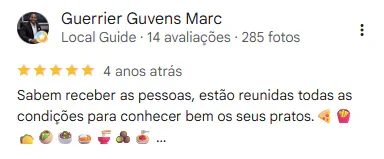 Avaliação do Google da unidade Afonso Pena, 14 de 15