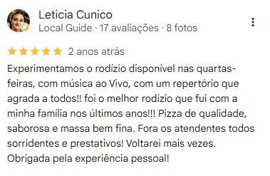 Avaliação do Google da unidade Afonso Pena, 5 de 15