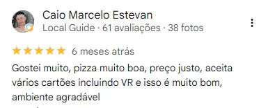 Avaliação do Google da unidade Guatupê, 7 de 11